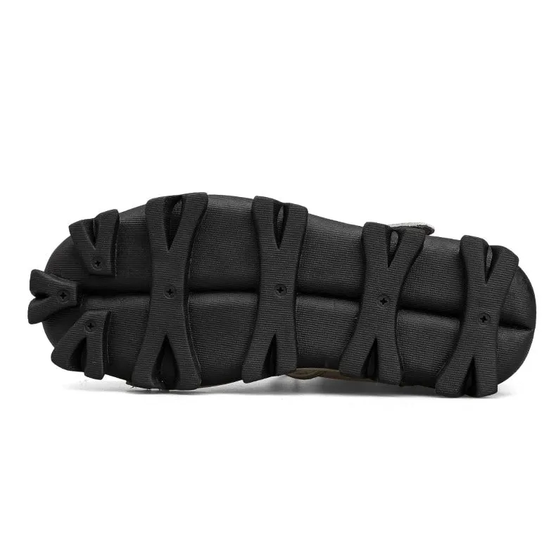 Leather Skull Boots Gothic Punk