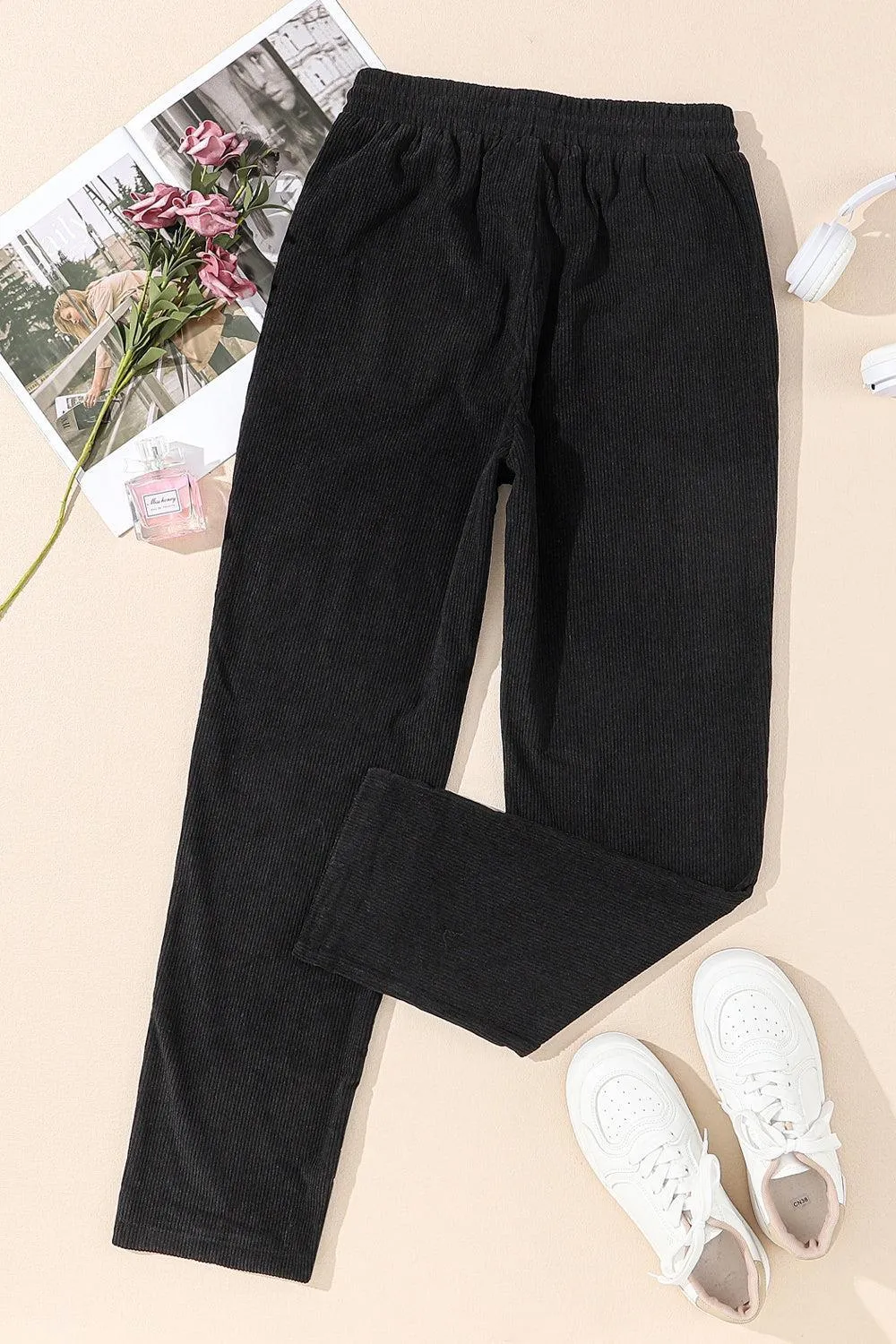 Let's Go Drawstring Straight Leg Pants