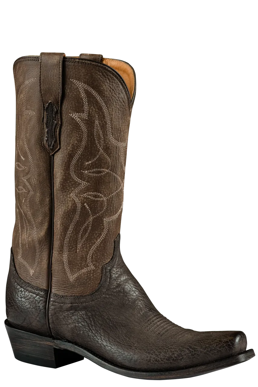 Lucchese Men's Shark Carl Cowboy Boots - Sand