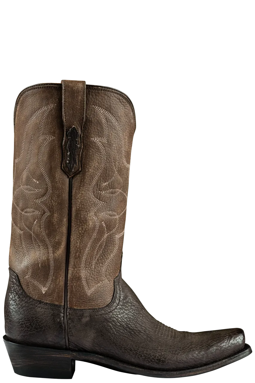 Lucchese Men's Shark Carl Cowboy Boots - Sand