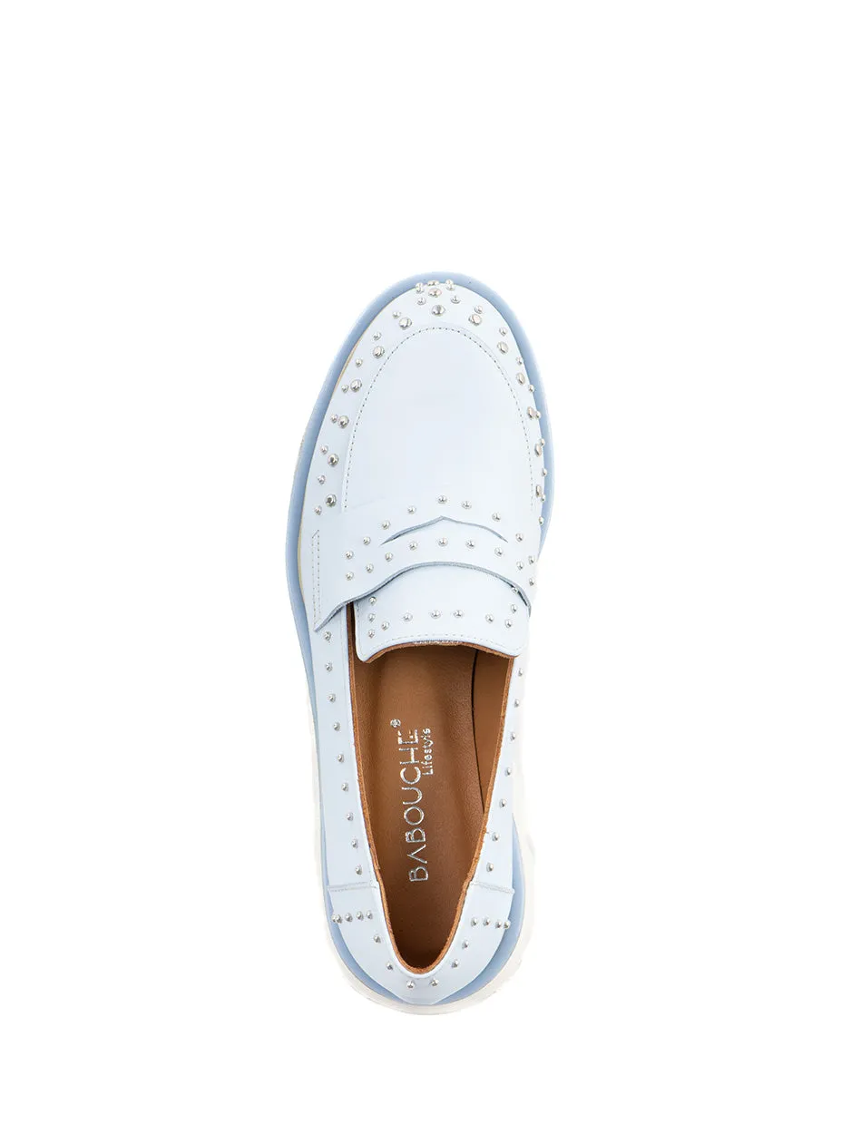 Lucy | Chunky Loafer Baby Blauw