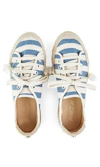 Marc Cain S Striped espadrille sneakers Regatta NB SI.02 W09 360