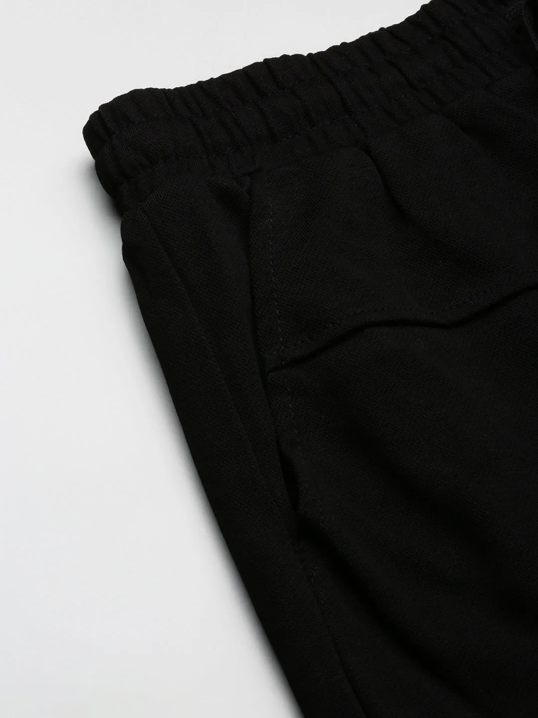 Men Black Relaxed Fit Shorts