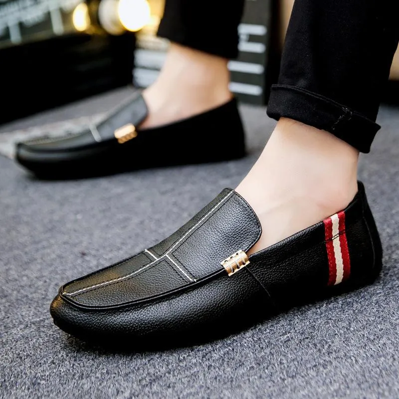 men's lazy shoes stripes low to help shoes