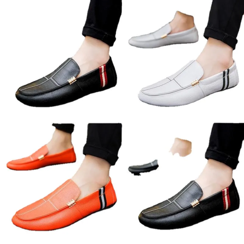 men's lazy shoes stripes low to help shoes