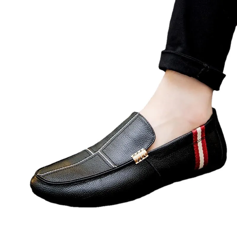 men's lazy shoes stripes low to help shoes