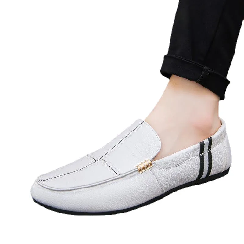 men's lazy shoes stripes low to help shoes