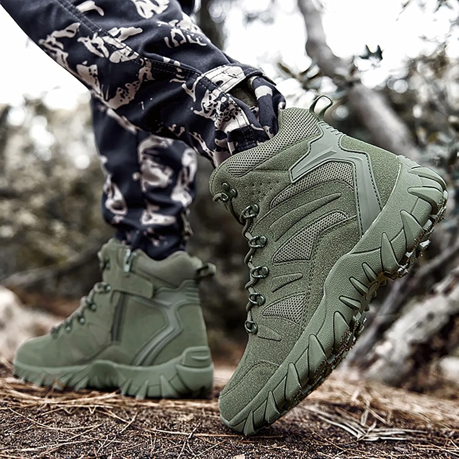 Mens Snow Boots Fully Fur Lined Winter Boots Lace Up Water Resistant Anti Slip Outdoor Lightweight Casual Climbing Shoes Hiking Shoes Work Trekking Boot