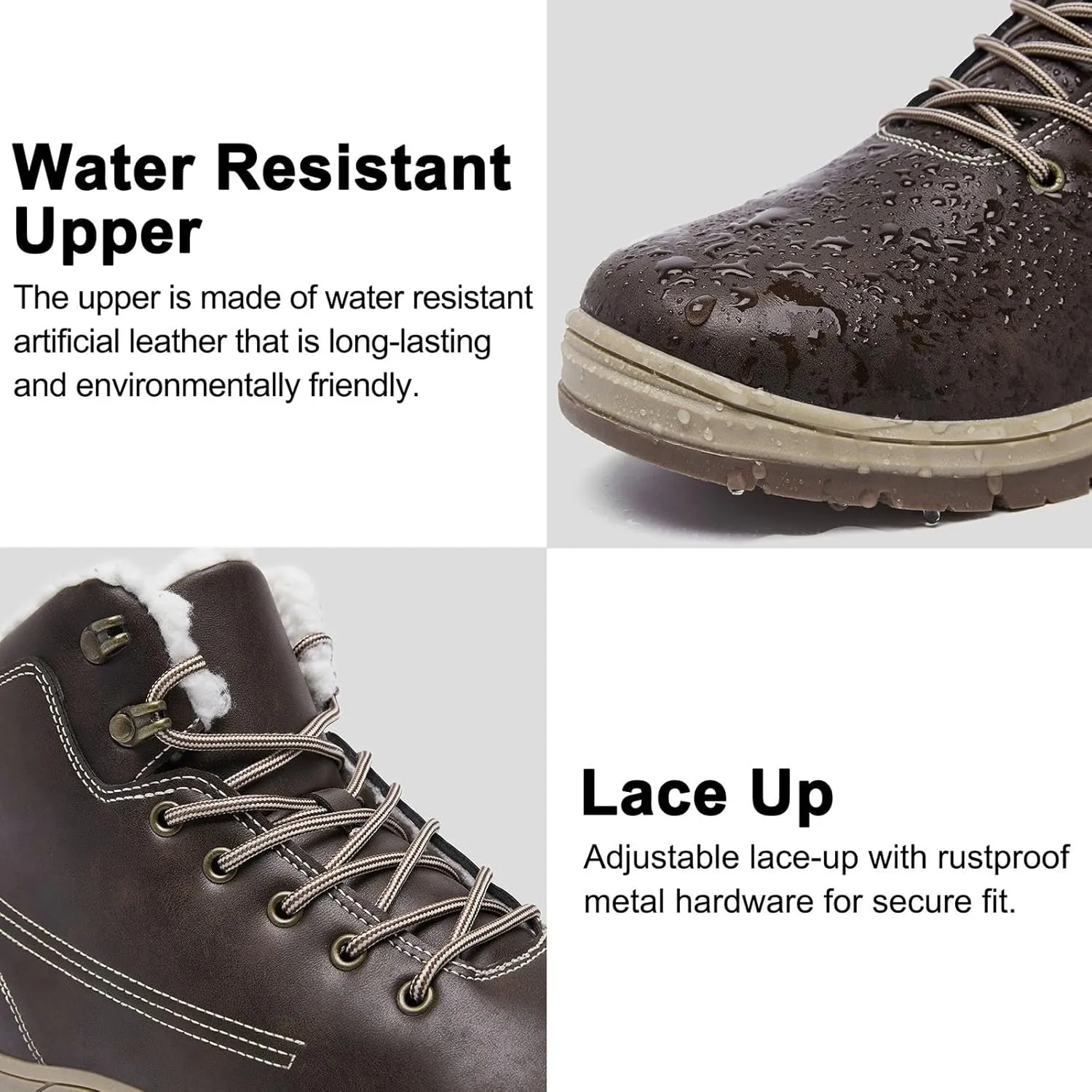 Mens Work Boots Wide Width Hiking Sneakers Ankle Ladies Womens Workout Shoes Non Steel Toe Non Slip Shoes Food Service Waterproof Hike Grounded Footwear