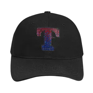 MLB TEXAS RANGERS JEWELS WOMEN'S DAD HAT (BLACK)