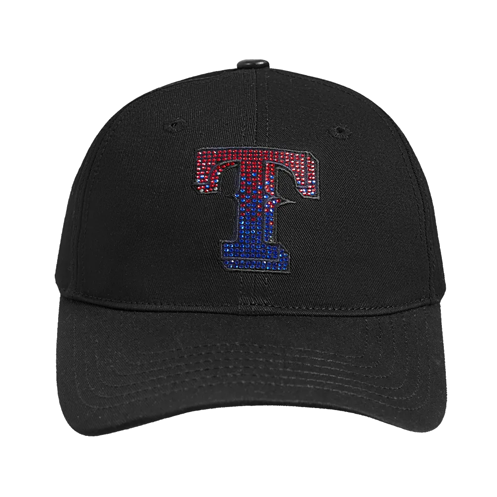 MLB TEXAS RANGERS JEWELS WOMEN'S DAD HAT (BLACK)