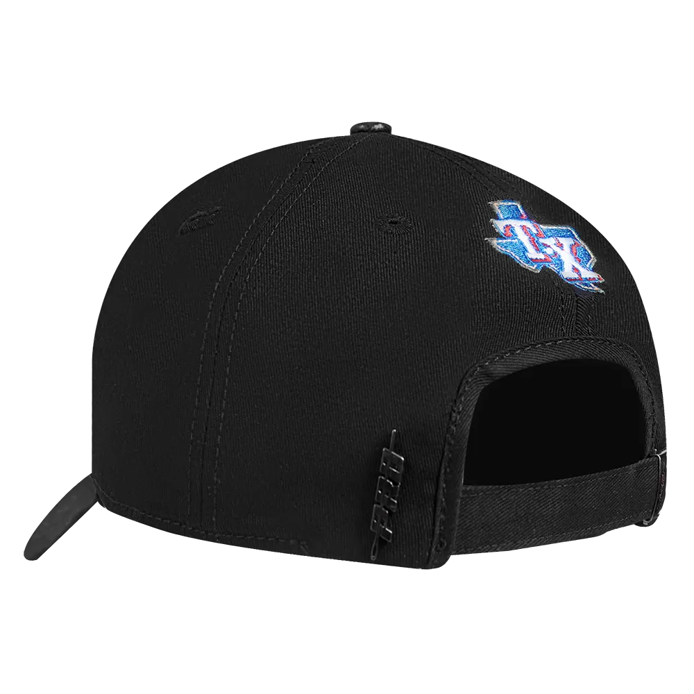 MLB TEXAS RANGERS JEWELS WOMEN'S DAD HAT (BLACK)
