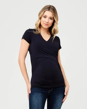 New Navy Embrace' Short Sleeve Nursing Tee