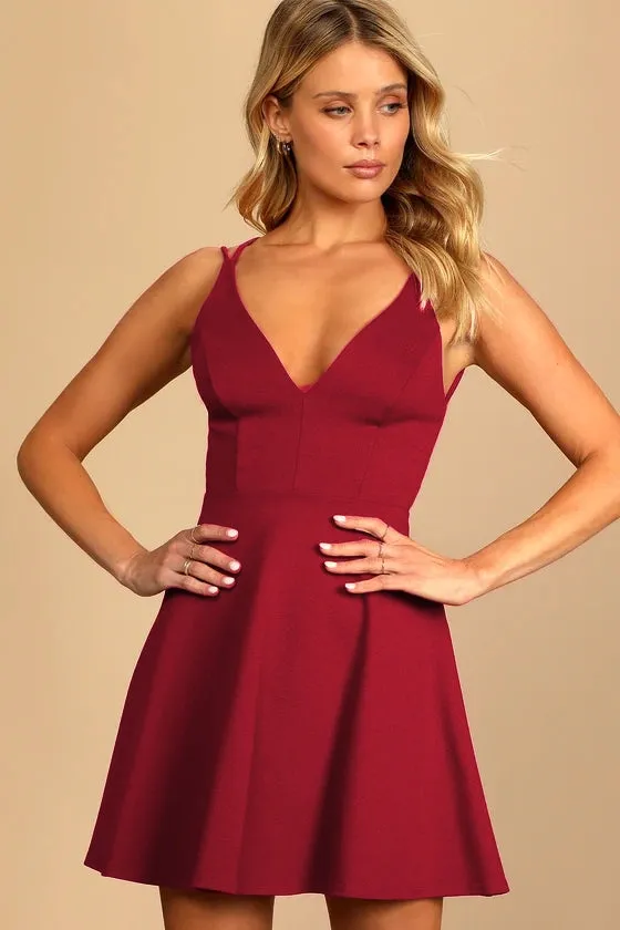 Plain Bodycon Mini Dresses