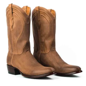 Rujo Boots Men's The Vance Tan Rock Ranch Calfskin Boots