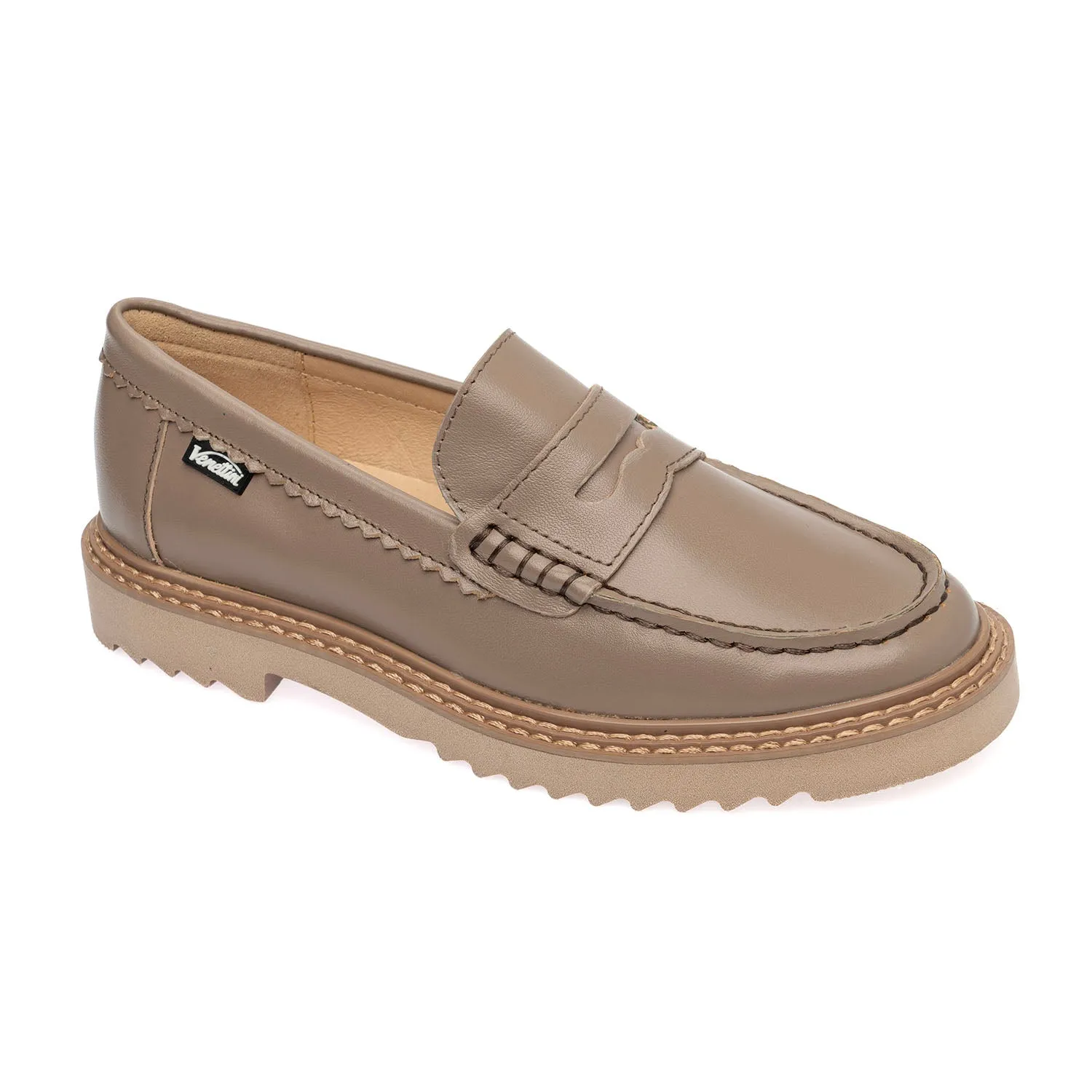 SALE SP24 Venettini London6 Classic Thick Sole Chain Penny Loafer