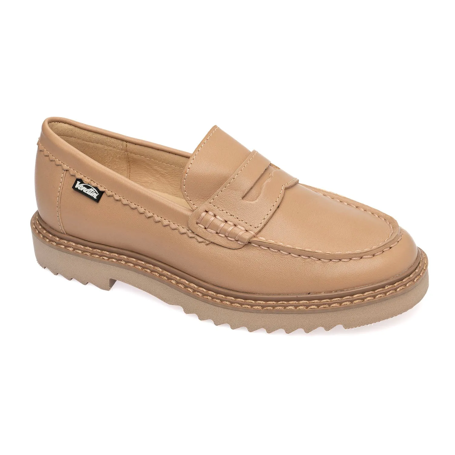 SALE SP24 Venettini London6 Classic Thick Sole Chain Penny Loafer