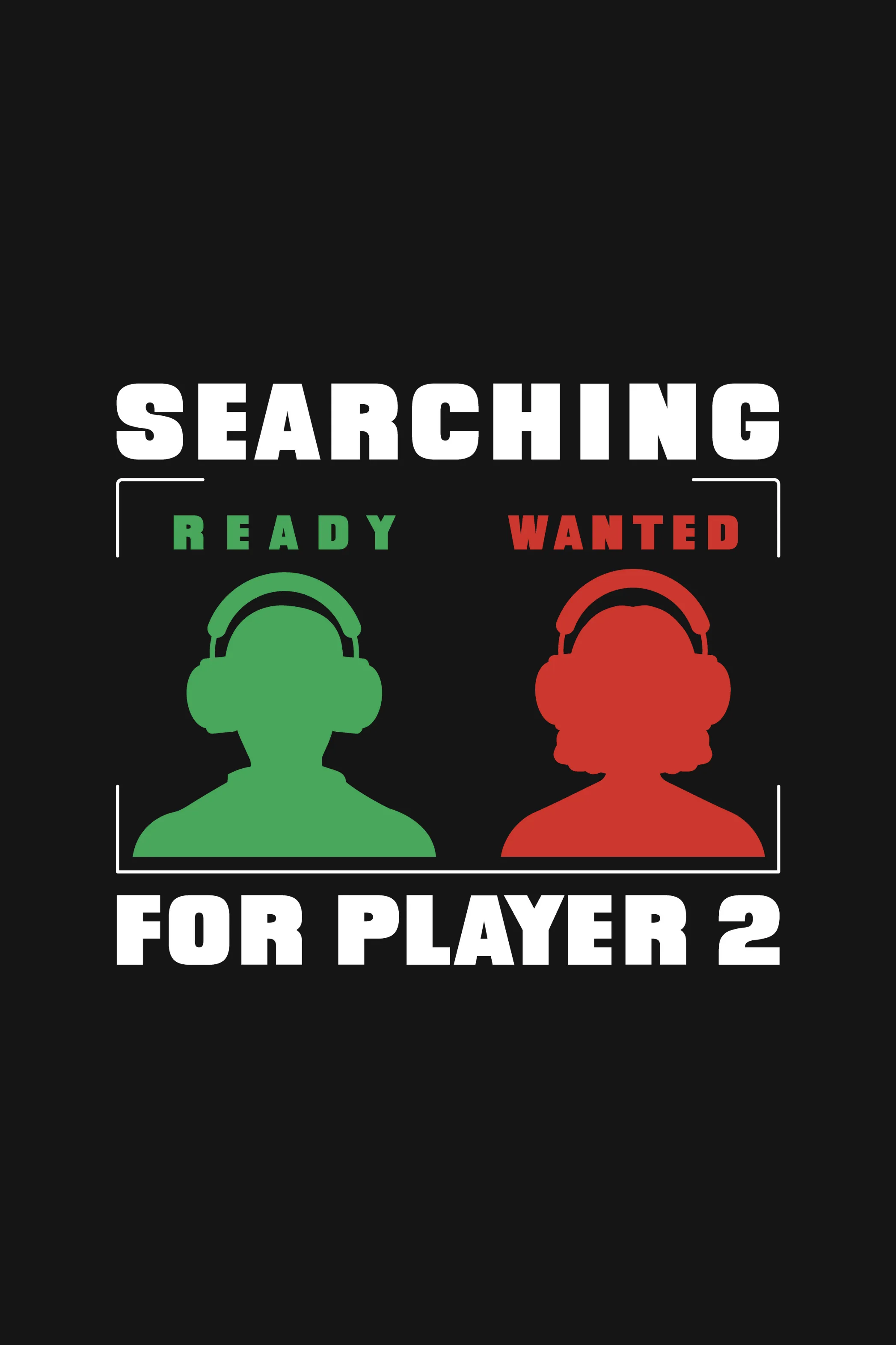 Searching For Player 2 Black Printed Oversized T-shirt for Men