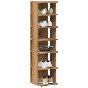 Shoe Cabinets 2 pcs Artisan Oak 28x27x102 cm Engineered Wood