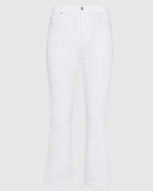 Slim Illusion High Waist Slim Kick in Luxe White