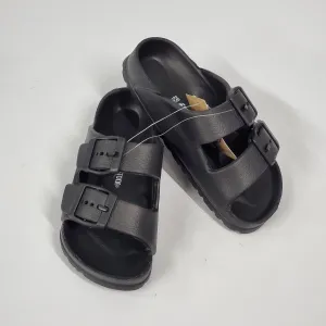 Slip-on Adjustable & Lightweight Slippers - Black