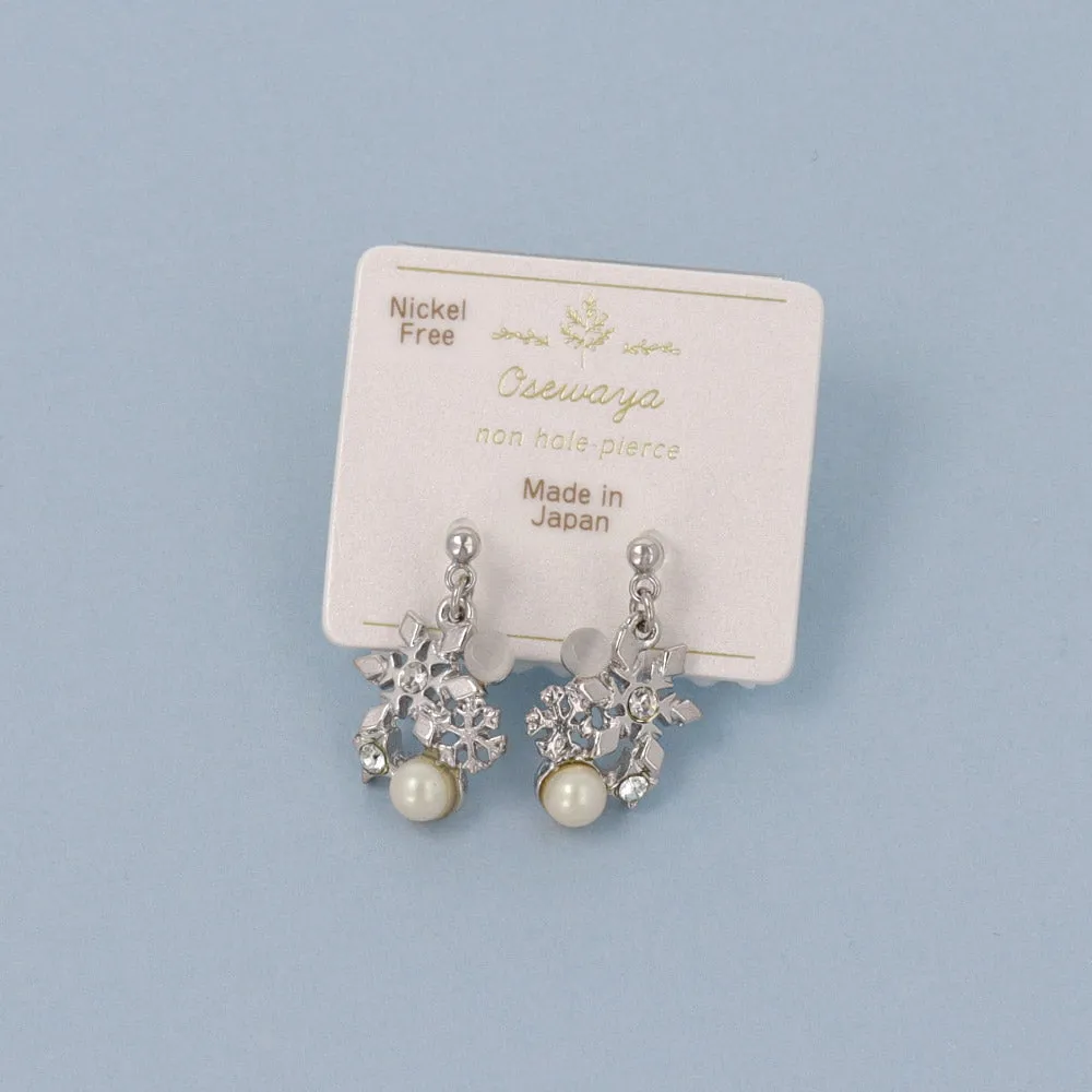 Snowflake Cluster Invisible Clip Ons
