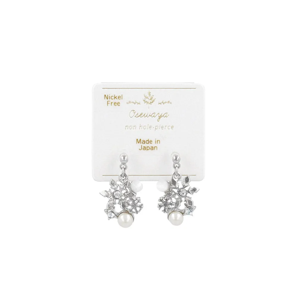 Snowflake Cluster Invisible Clip Ons