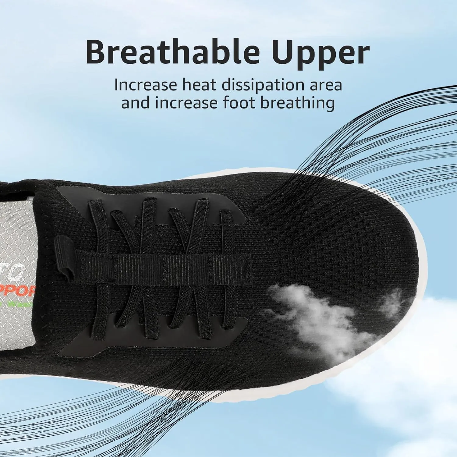 STQ Slip On Shoes Womens Orthopedic Walking Sneakers Lightweight Ladies Pregnancy Maternity Nurse Tennis Shoes for Plantar Fasciitis Relief Arch Support