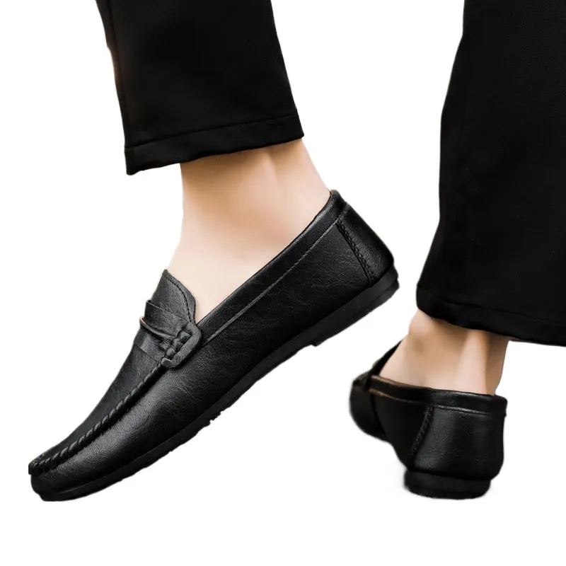 Summer 2024 new lazy loafers men's casual board shoes one pedal men's shoes business Internet celebrity driving men's shoes