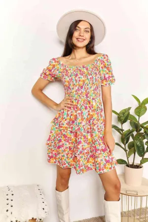 Sweet Summer Off The Shoulder Floral Mini Dress