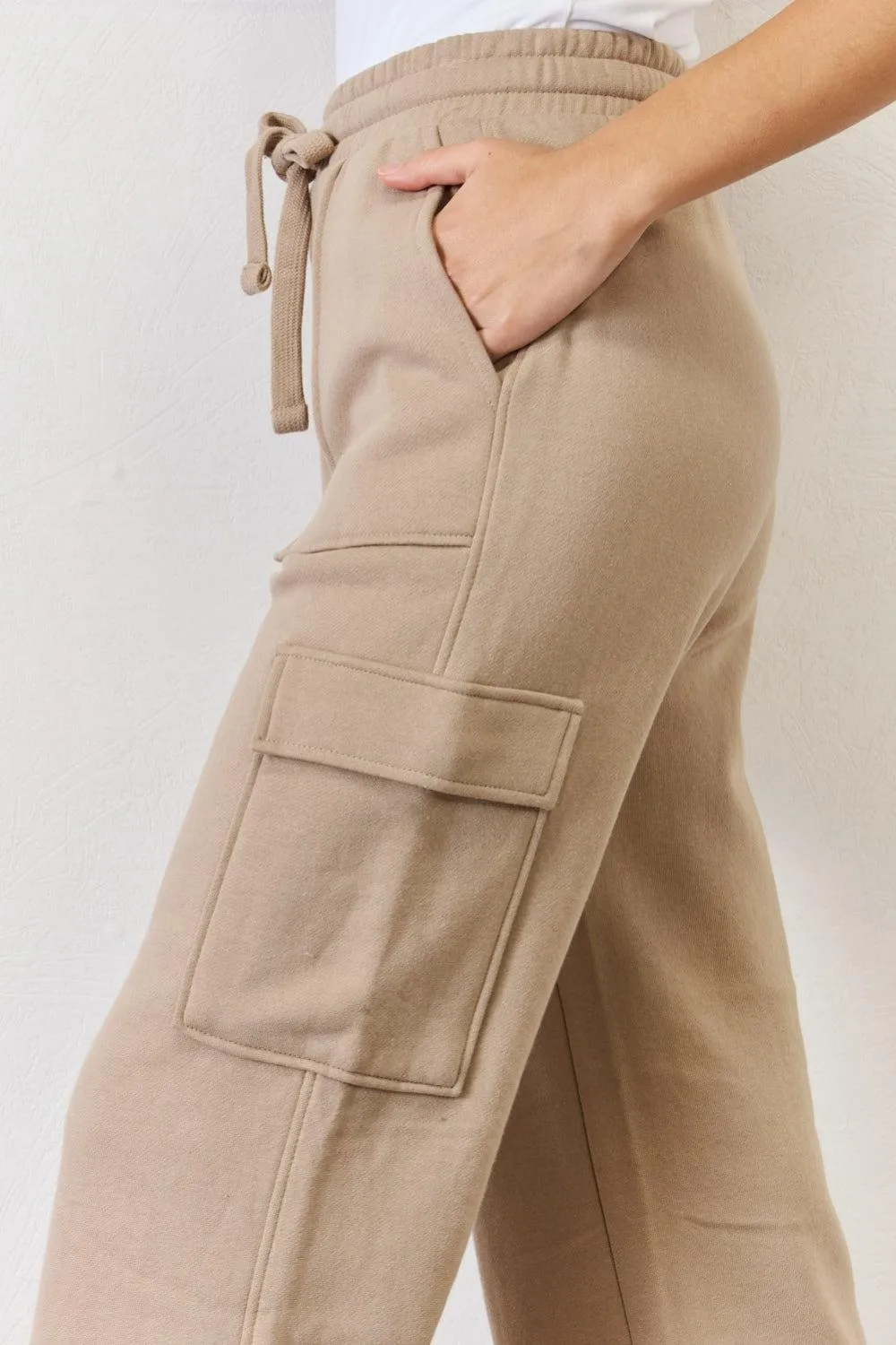 Urban Flair Drawstring Cargo Wide Leg Pants