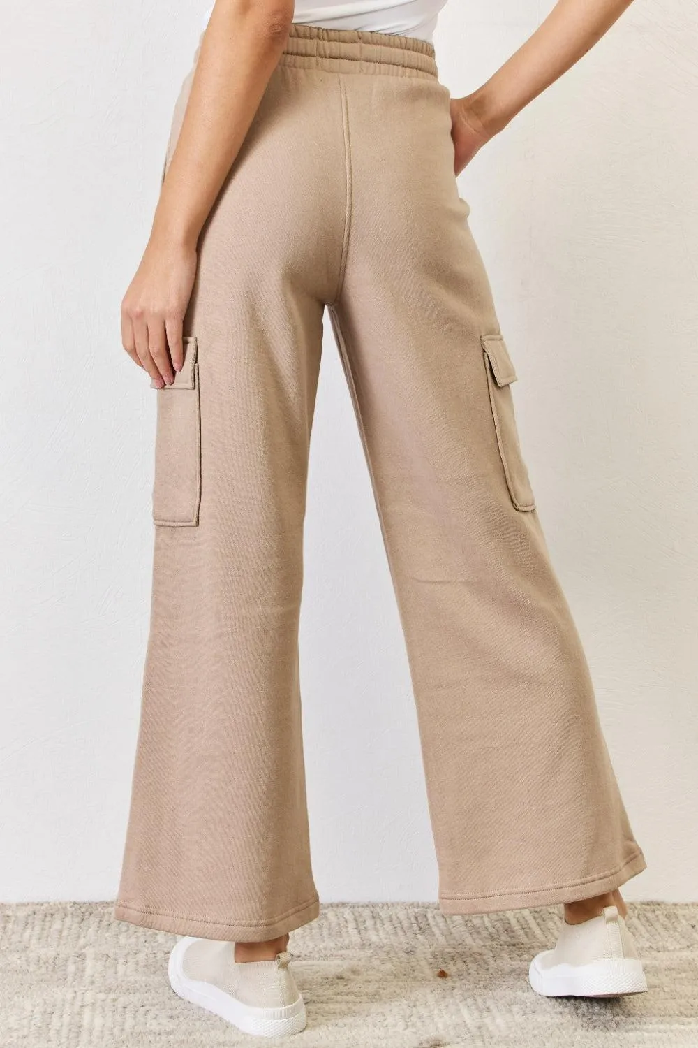 Urban Flair Drawstring Cargo Wide Leg Pants