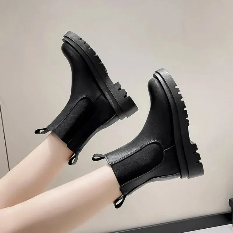 Valentina Noir Elite Thick Sole Boots