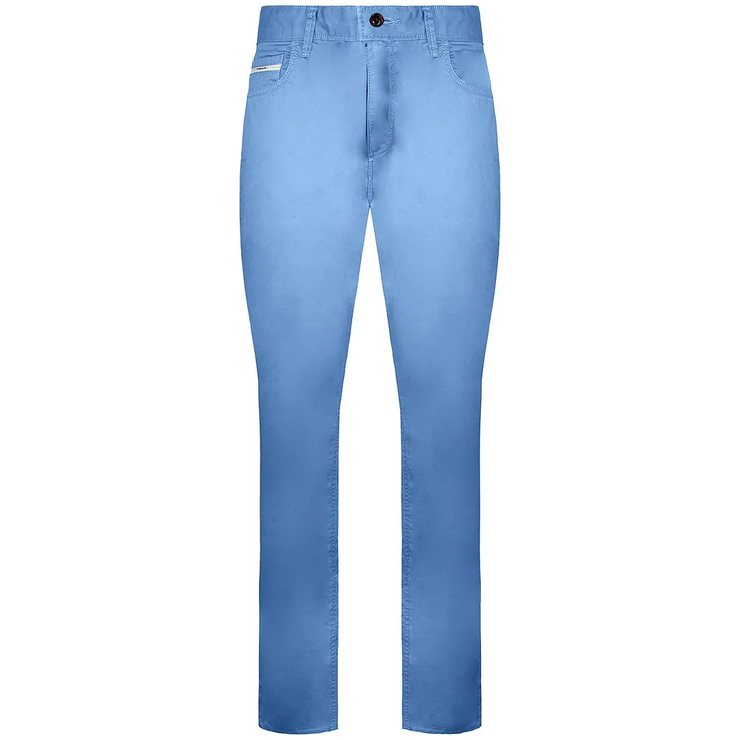 Vans Off The Wall V46 Low Waist Straight Leg Mens Blue Chinos