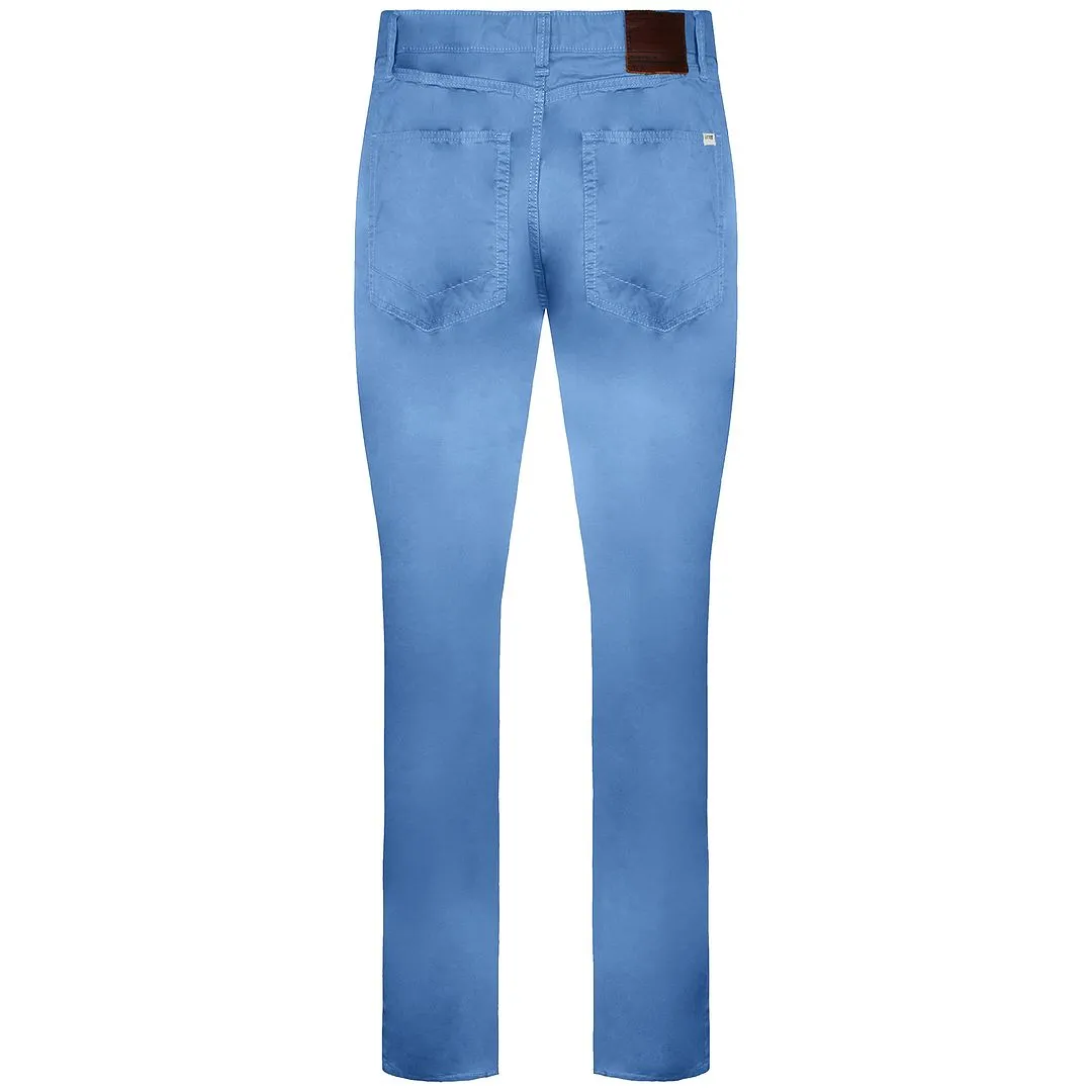 Vans Off The Wall V46 Low Waist Straight Leg Mens Blue Chinos