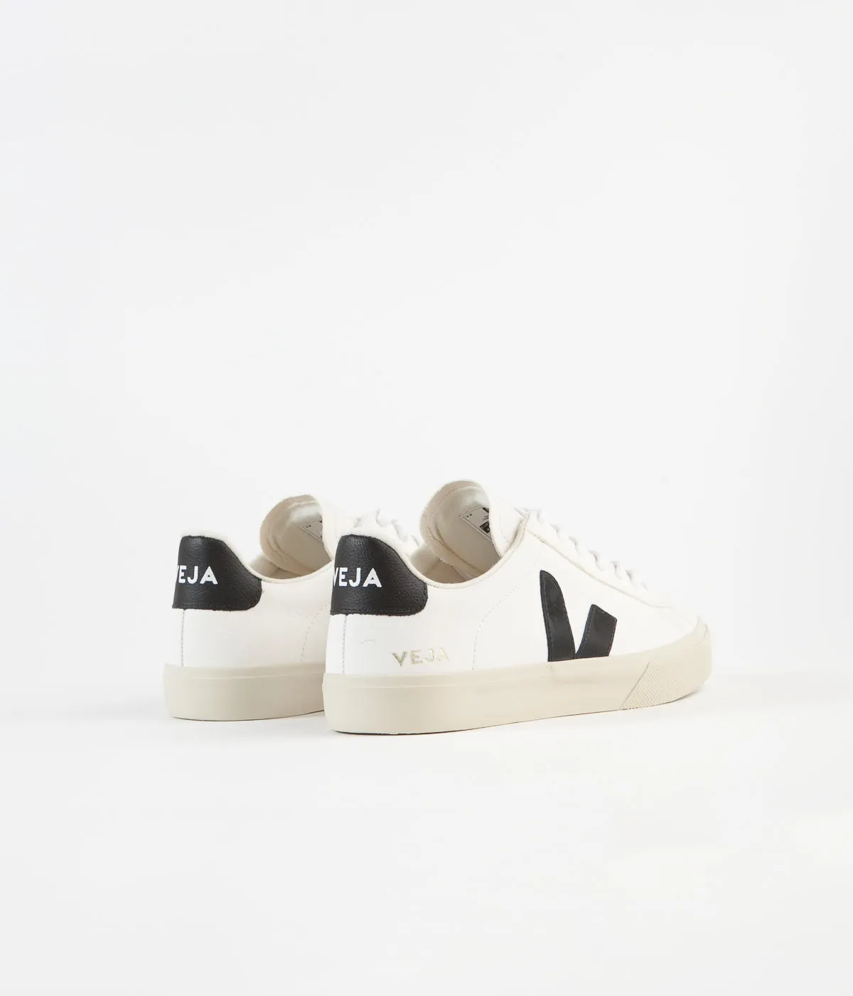 Veja Womens Campo Chromefree Shoes - Extra White / Black