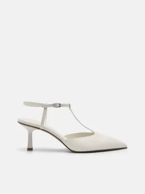 Vika Leather Heel Pumps