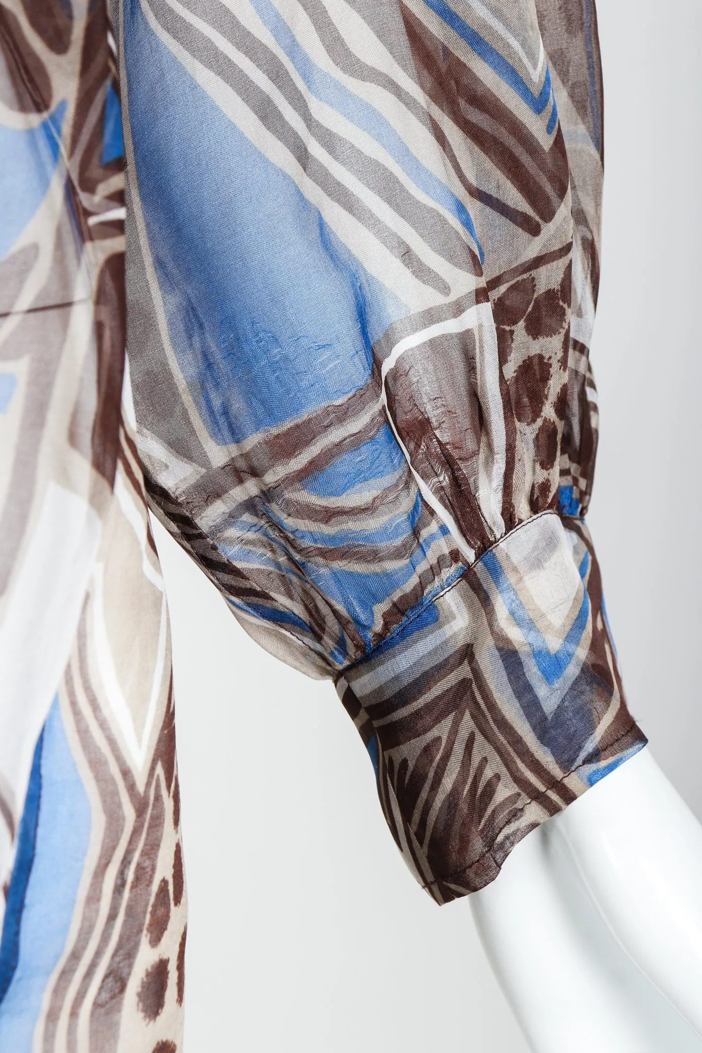 Wax Print Organza Blouse