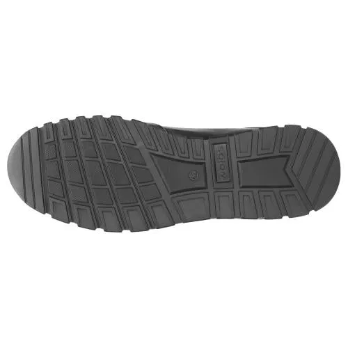 Wojas Black Leather Sport Shoes | 9078-51