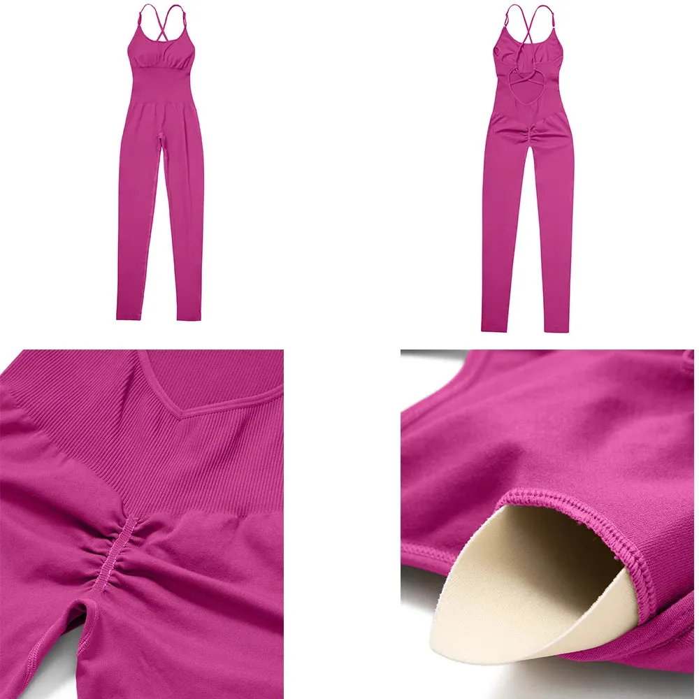 Women Jumpsuit Rompers Spring Summer Sleeveless Backless Bodycon
