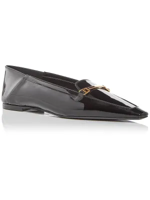 Womens Leather Slip On Loafers