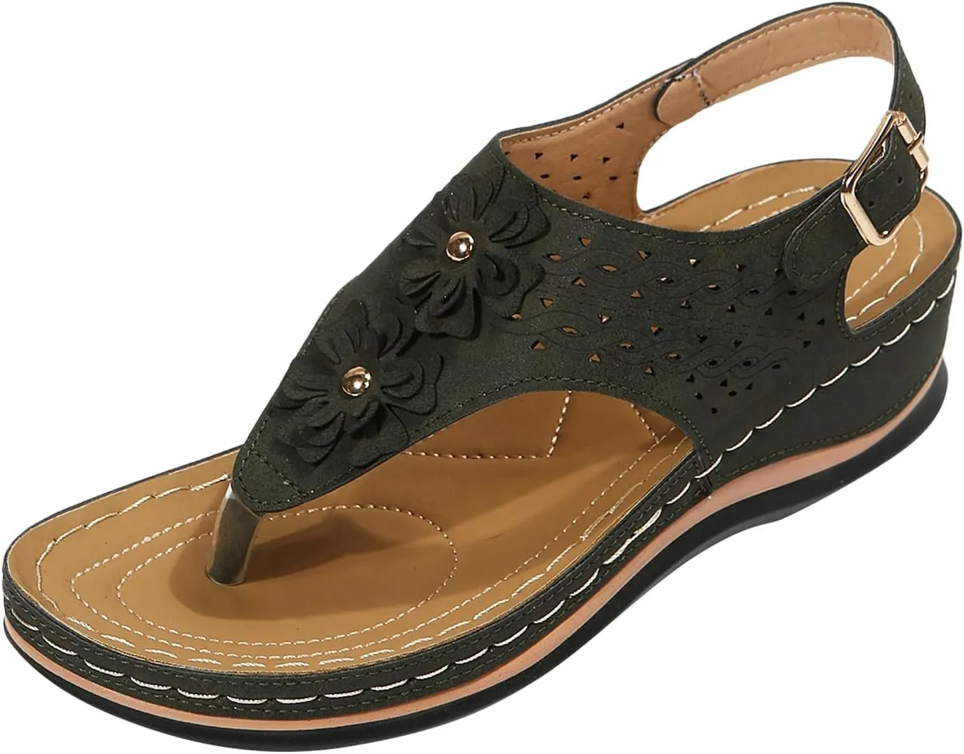 Womens Orthopedic Flip Flops with Arch Support Recovery Sandals Comfortable Walking Shoes Summer Beach Casual Yoga Mat Cushion Lightweight Thong Sandals