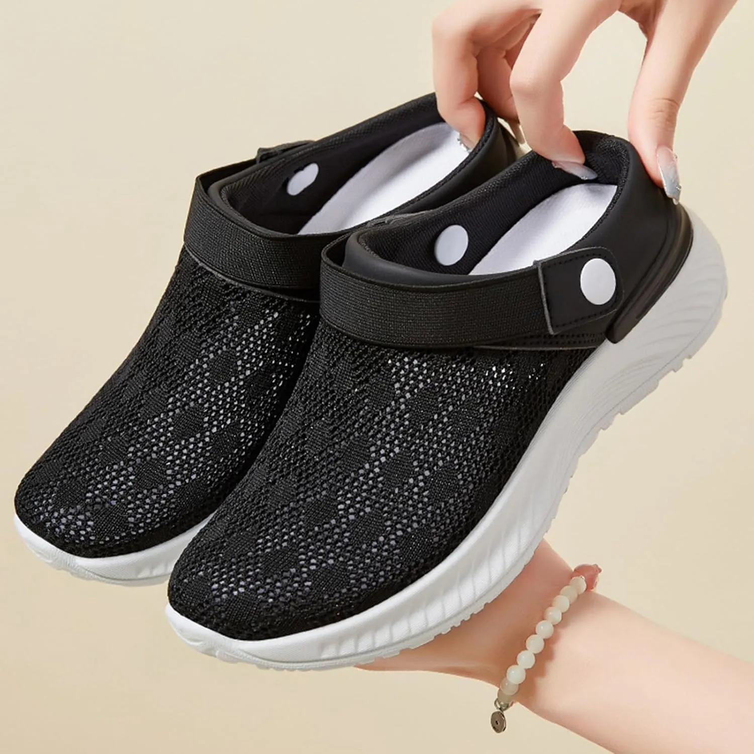 Women's Orthopedic Slip on Sandals Hollow Out Slides Arch Support Plantar Fasciitis Recovery Slippers Casual Shoes Breathable Walking Comfort Shoe Loafers Open Back Closed Toe Mules Clogs