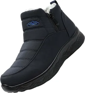 Women's Snow Boots Wide Width Adults Winter Boots Slip On for Womens Shoes Warm Barefoot Shoes Grounded Footwear Hiking Boots for Women Knee High Men's Snow Booties
