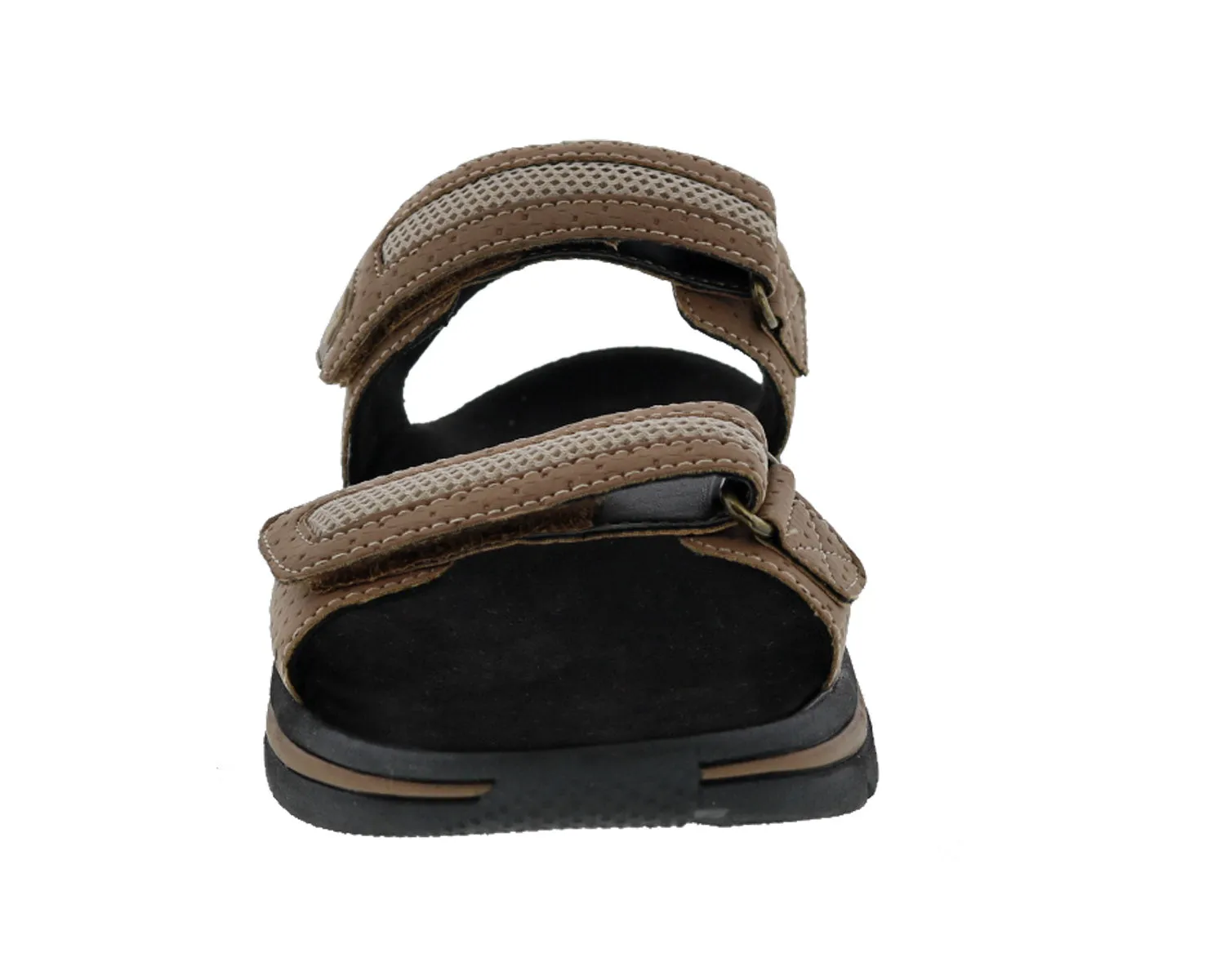 Women's Sophie Adjustable Walking Sandal DOUBLE WIDE in Brown
