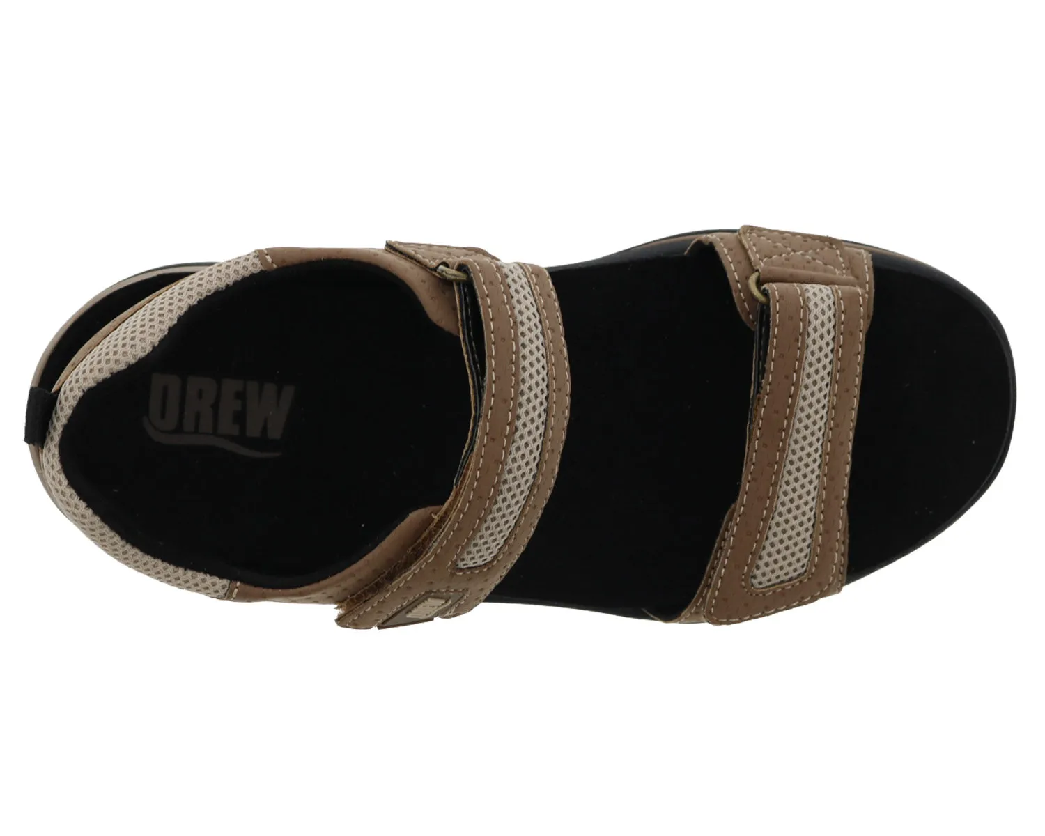 Women's Sophie Adjustable Walking Sandal DOUBLE WIDE in Brown
