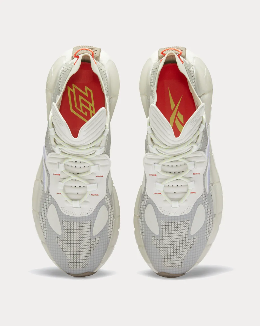 Zig Kinetica Surge II Morning Fog / Pure Grey 3 / Semi Orange Flare Low Top Sneakers