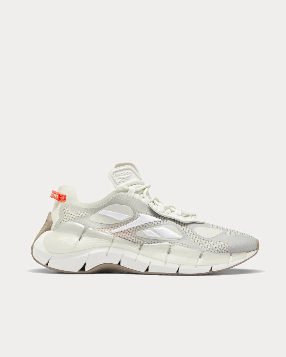Zig Kinetica Surge II Morning Fog / Pure Grey 3 / Semi Orange Flare Low Top Sneakers