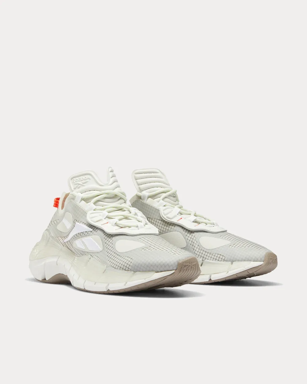 Zig Kinetica Surge II Morning Fog / Pure Grey 3 / Semi Orange Flare Low Top Sneakers